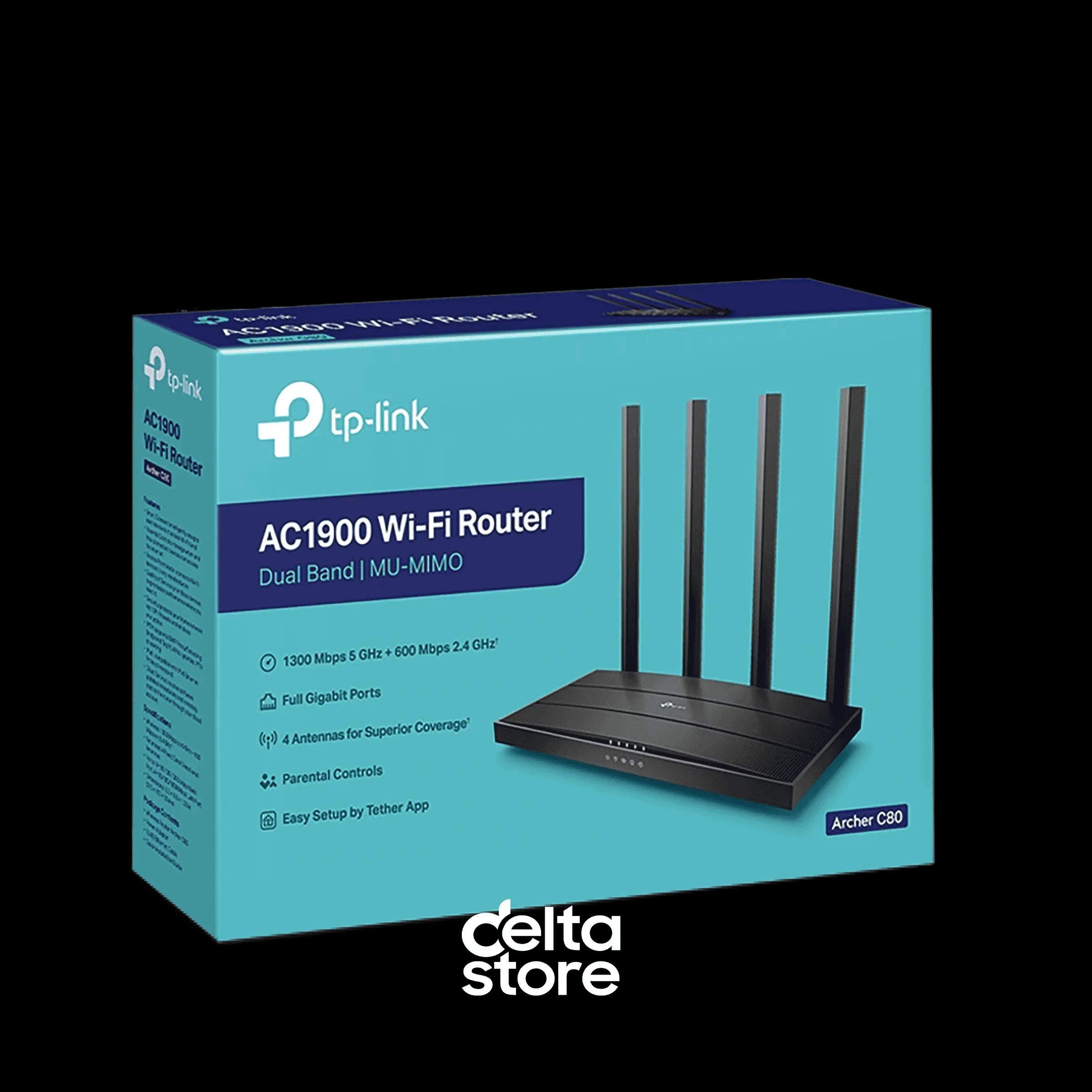 İkidiapazonlu MU-MIMO Wi-Fi Router TP-Link Archer C80 AC1900