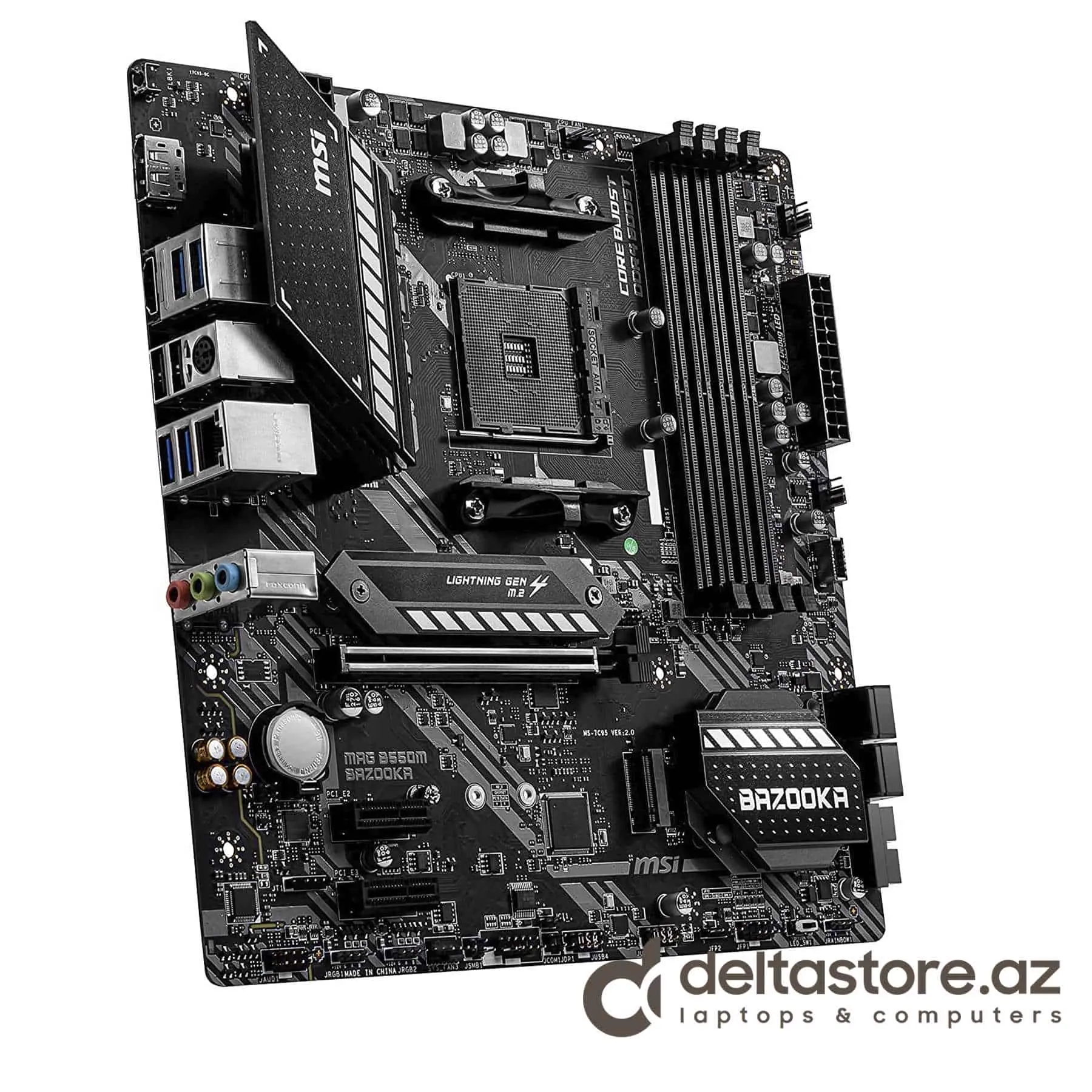 MSI MAG B550M Bazuka Oyun Anakartı (AMD AM4, DDR4, PCIe 4.0, SATA 6Gb/s, M.2, USB 3.2 Gen 1, HDMI/DP, Micro-ATX)