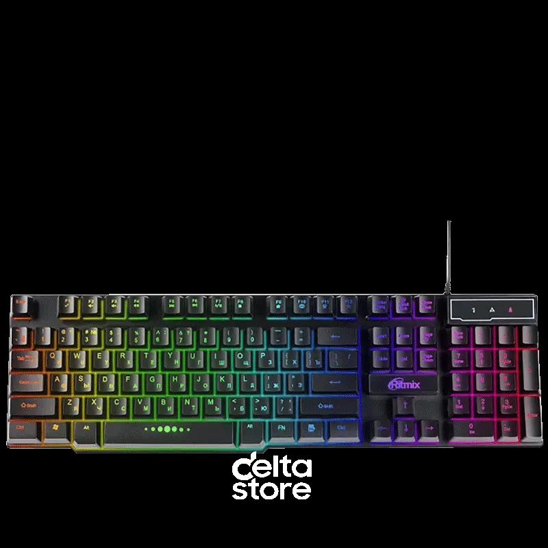Klaviatura Ritmix RKB-200BL Black Gaming