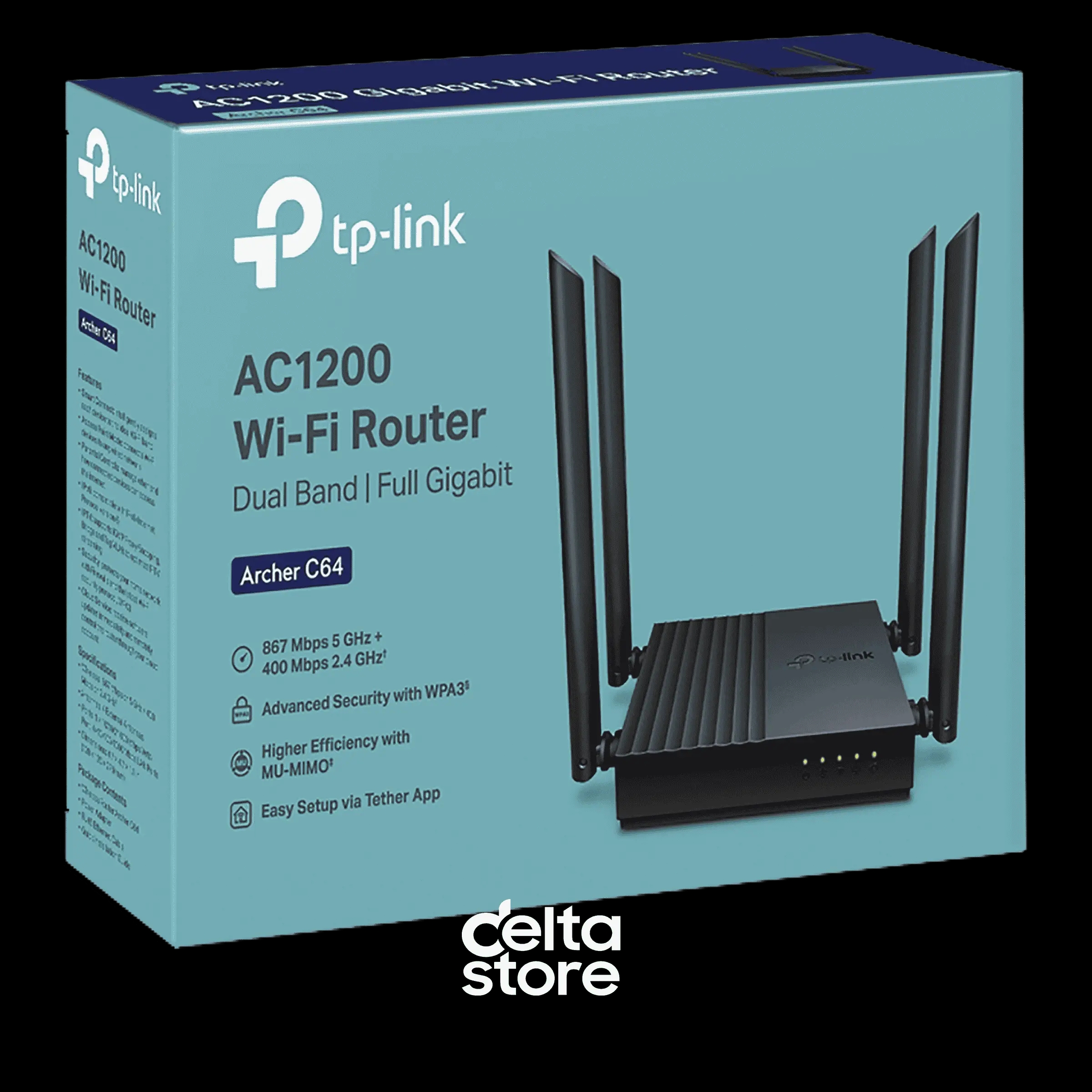 Wi-Fi Router MU‑MIMO TP-Link Archer C64 AC1200
