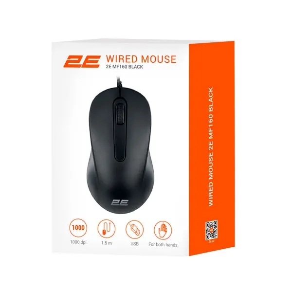 2E MF160 Black USB Mouse 2E-MF160UB