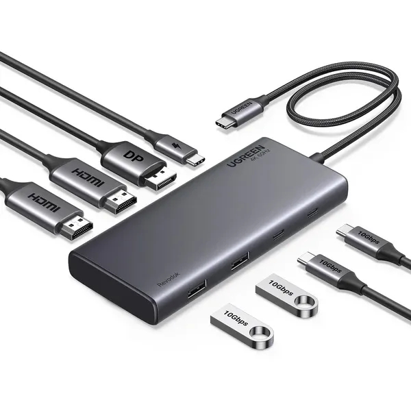 UGREEN CM639 8–in-1 Type-C Multifunctional Hub 35625