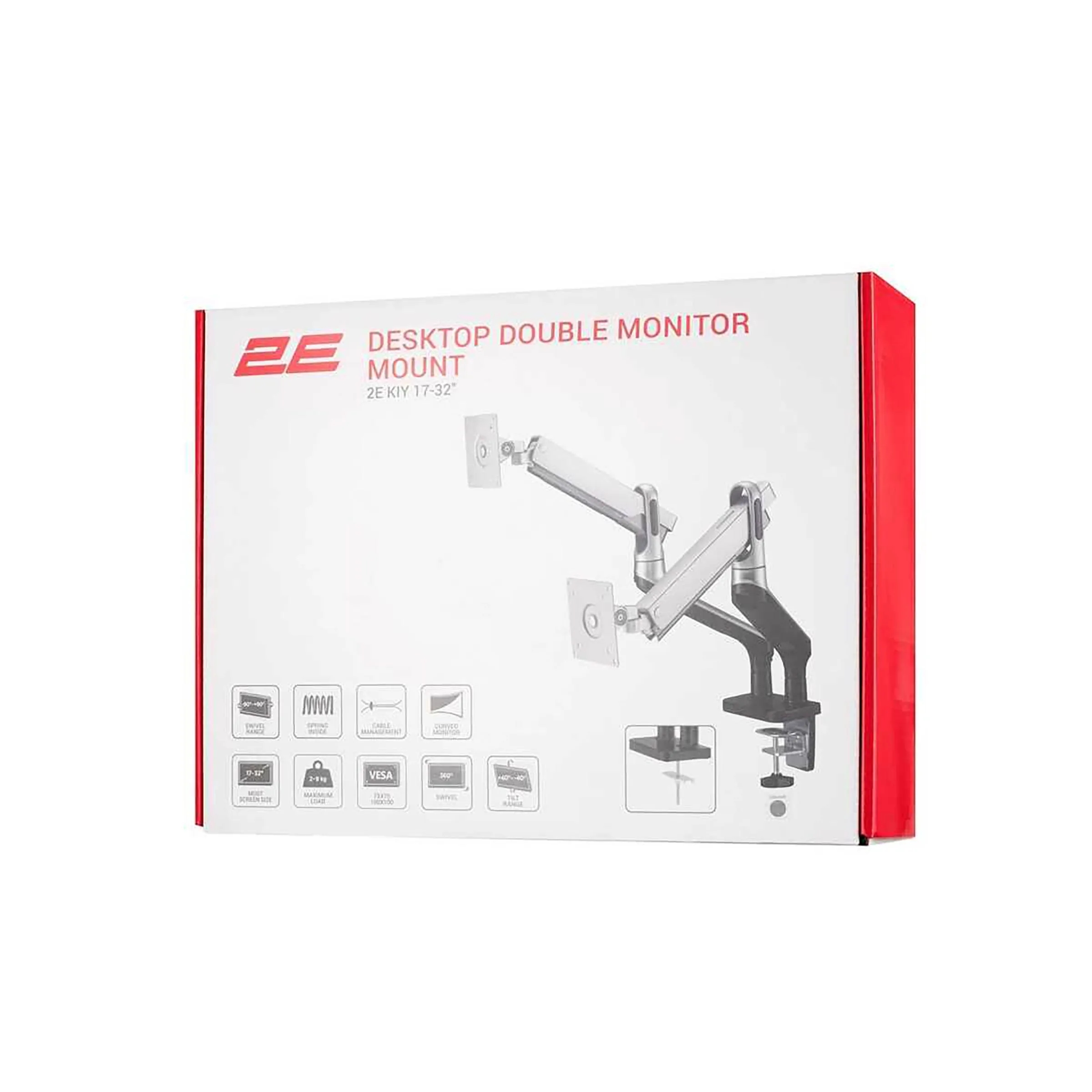 Kronşteyn 2E 2EDGERED2 17″- 32″ Desktop Monitor Mount