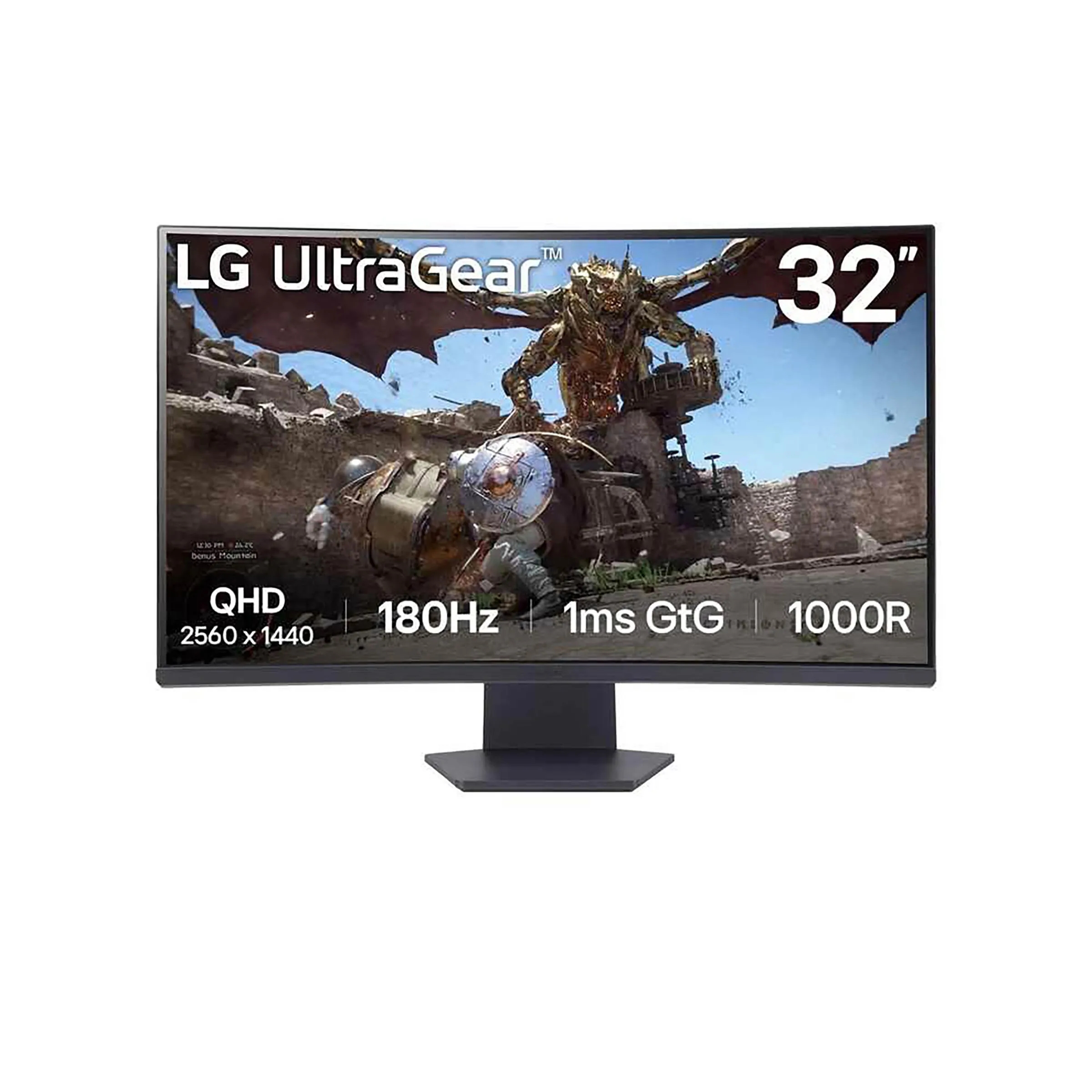 LG UltraGear 32GS60QC-B QHD Curved Gaming Monitor