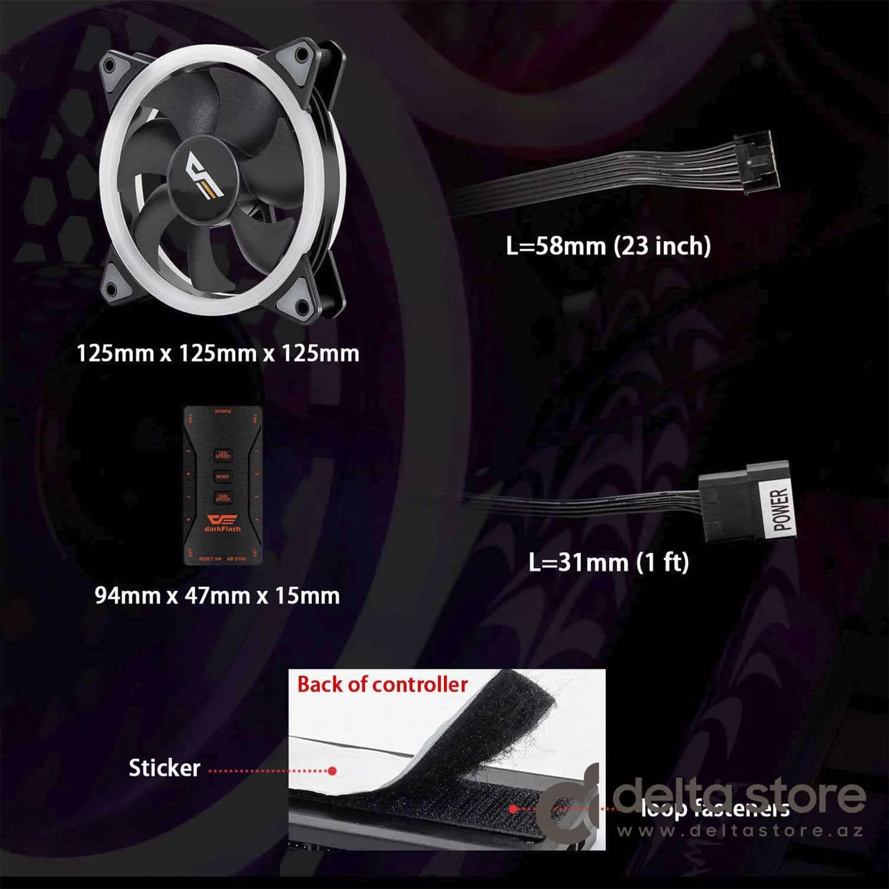 Aigo DR12 5in1 Case Cooler Set