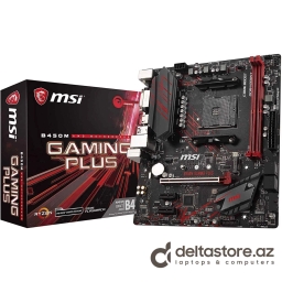 MSI Performance Gaming AMD Ryzen 1st and 2nd Gen AM4 M.2 USB 3 DDR4 DVI HDMI Micro-ATX Motherboard (B450M Gaming Plus), mATX