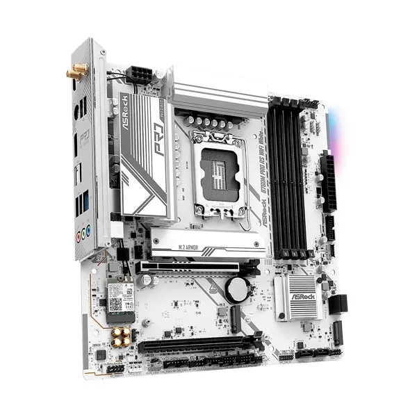 ASRock B760M Pro RS DDR5 White Motherboard