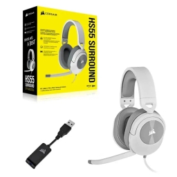 Corsair HS55 Surround White Wired Gaming Headset