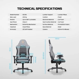 Fantech GC195 Gaming Gray Chair