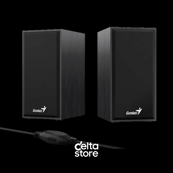 Genius SP-HF180 USB Wooden Black Stereo Speakers