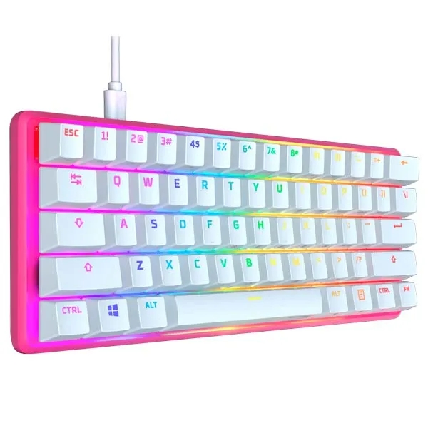 HyperX Alloy Origins 60 Pink Mechanical Gaming Keyboard 572Y6AA