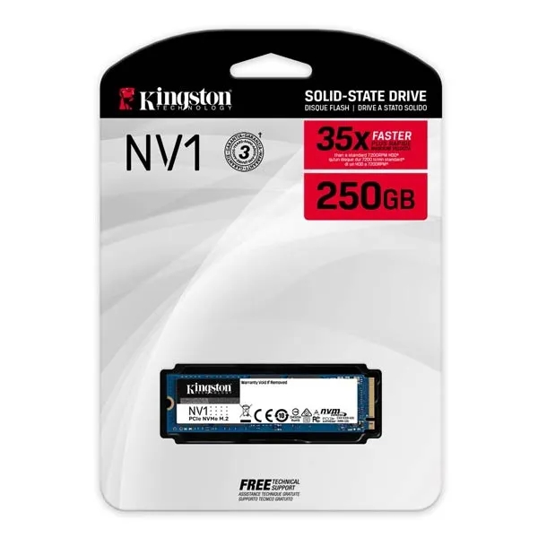 Kingston 250GB NV1 PCIe NVMe SSD SNVS/250G