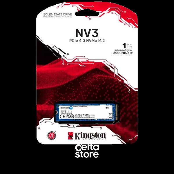 Kingston 1TB NV3 PCIe 4.0 NVMe SSD SNV3S/1000G