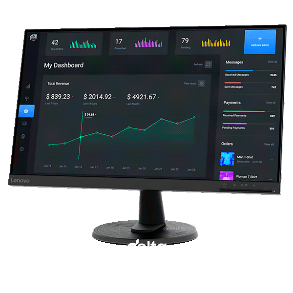 Lenovo D24-40 Full HD Monitor 67A2KAC6EU