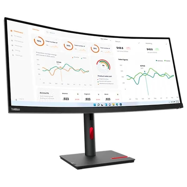 Lenovo ThinkVision T34w-30 Curved Monitor 63D4GAT1EU