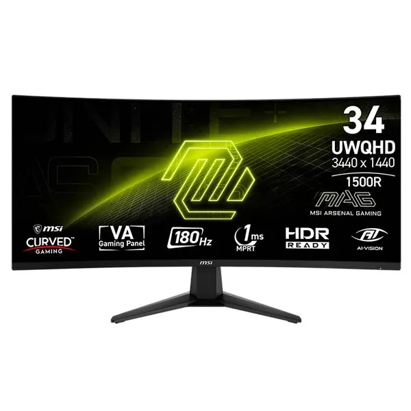 MSI MAG 346CQ 3.5K Curved Gaming Monitor