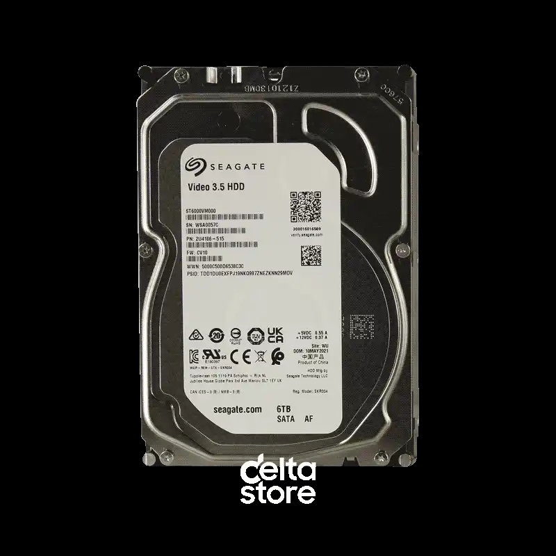 Seagate 6 TB HDD 3.5 3.5" ST6000VM000 SATA