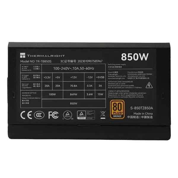 Thermalright TR-TB850S 850W Power Supply