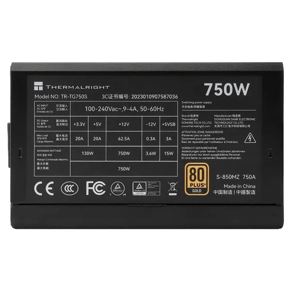 Thermalright TR-TG750S 80 Plus Gold 750W Power Supply