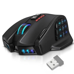 UtechSmart Venus Pro RGB Wireless MMO Gaming Mouse