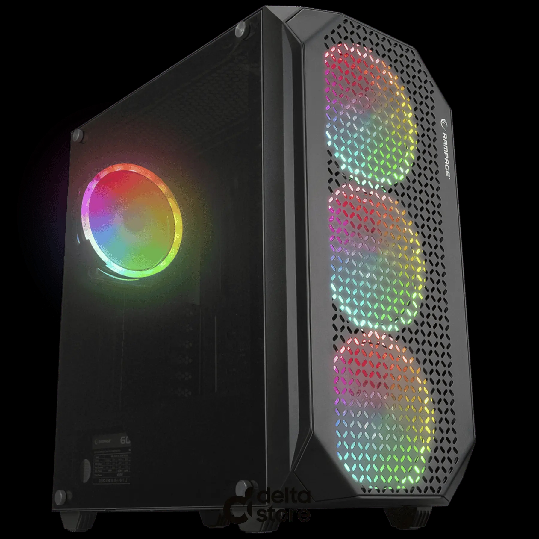 Rampage ZUKO 600W 80 Plus Bronze Gaming Case