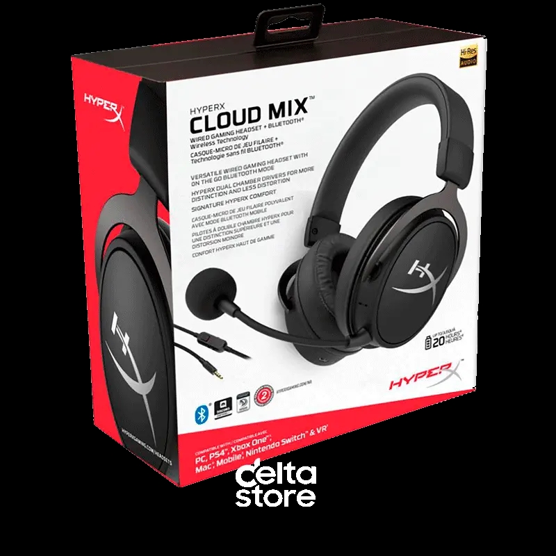 HyperX Cloud MIX Wired Gaming Headset + Bluetooth