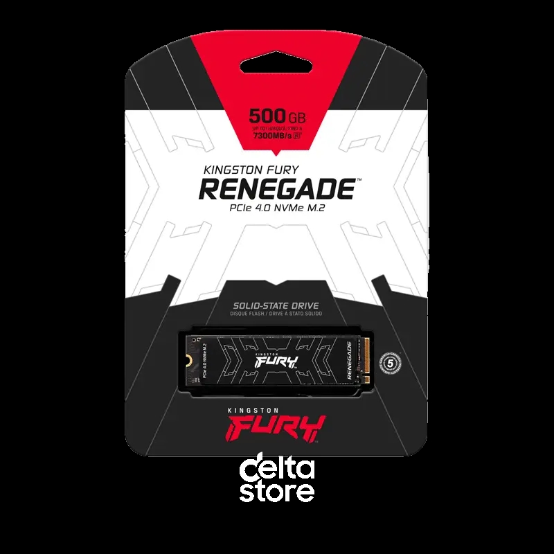 Kingston FURY Renegade 500GB PCIe 4.0 NVMe M.2 SSD SFYRS/500G