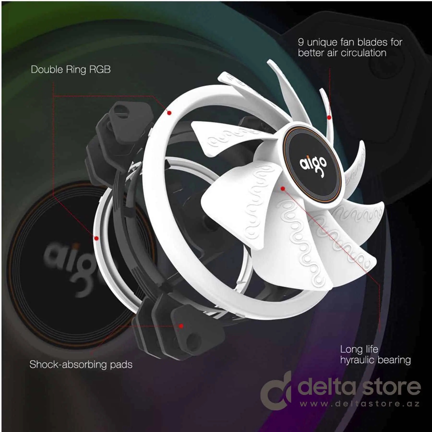 Aigo DR12 5in1 Case Cooler Set