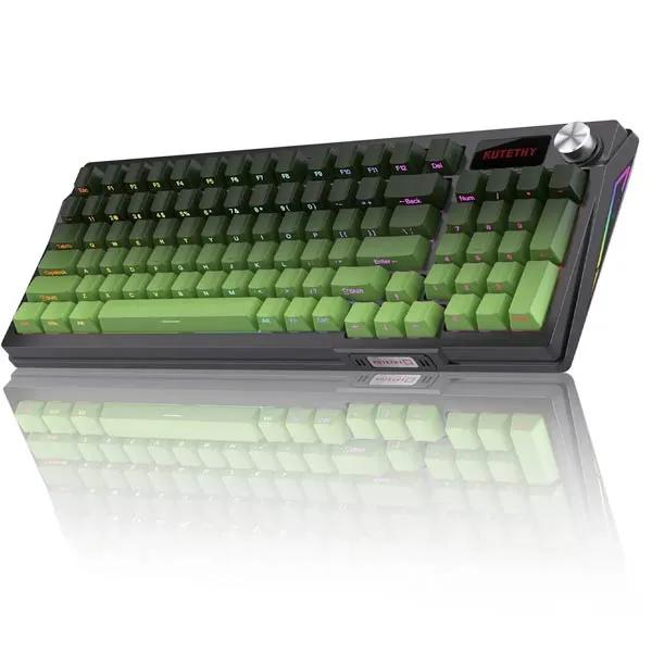 KUTETHY KY95 Green Wireless Mechanical Gaming Keyboard