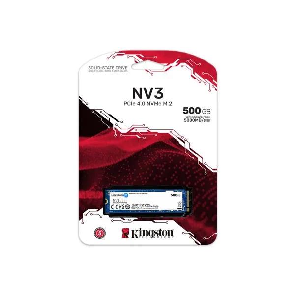 Kingston 500GB NV3 PCIe 4.0 NVMe SSD SNV3S/500G