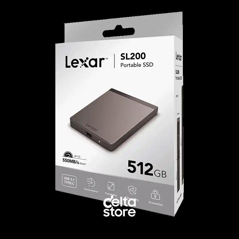 External SSD Lexar 512GB TYPE-C LS200