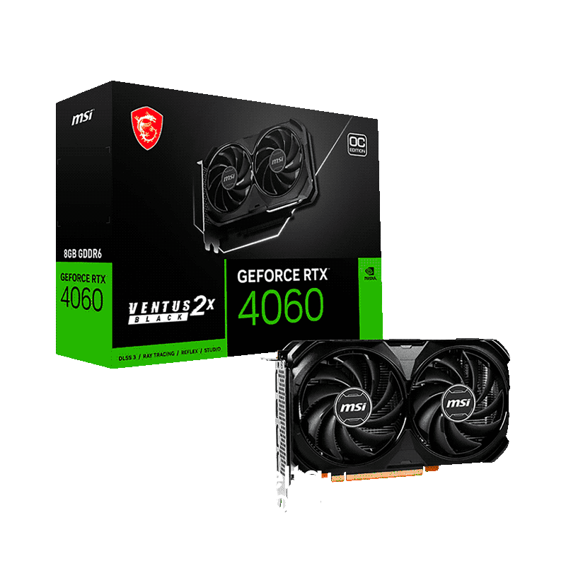 MSI GeForce RTX 4060 VENTUS 2X BLACK 8GB OC