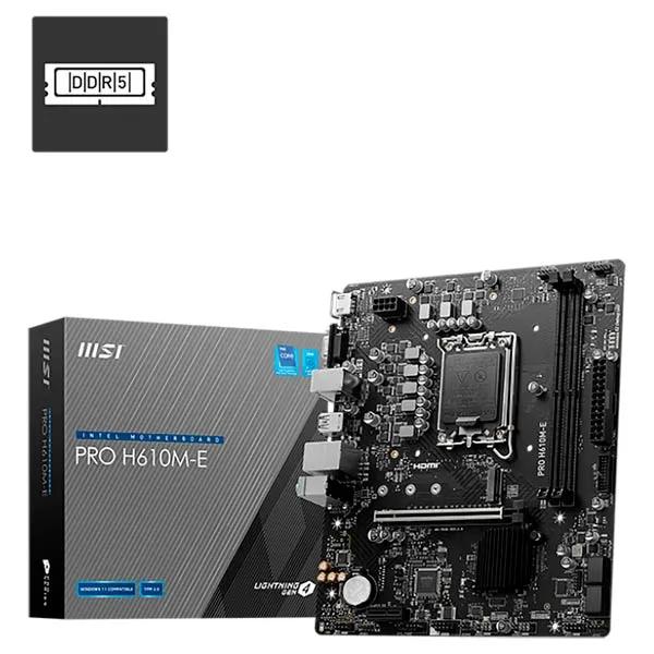 MSI PRO H610M-E DDR5 Motherboard