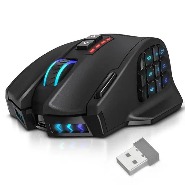 UtechSmart Venus Pro RGB Wireless MMO Gaming Mouse