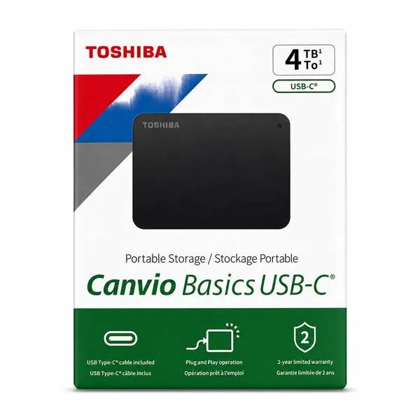 Toshiba Canvio Basics USB-C 4TB External HDD