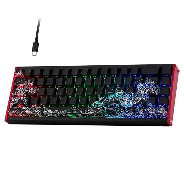 AJAZZ ALUX68 Gradient Ukiyo-e Wired Mechanical Keyboard 6976412985553