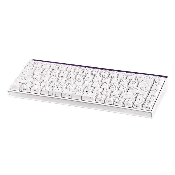 AJAZZ NK68 White Contours Wired Mechanical Keyboard 6976412986994