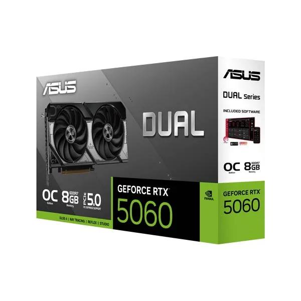 ASUS Dual GeForce RTX 5060 8GB GDDR7 OC Edition 90YV0N12-M0NA00