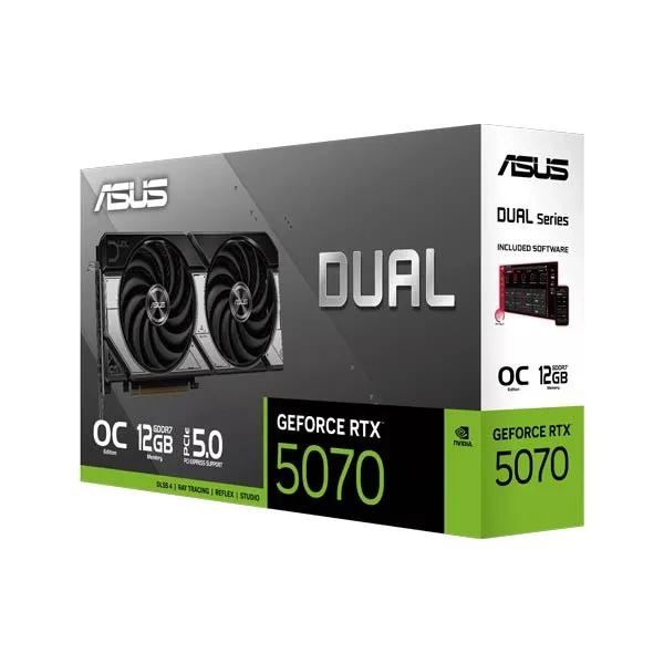ASUS Dual GeForce RTX 5070 12GB GDDR7 OC Edition 90YV0M17-M0NA00
