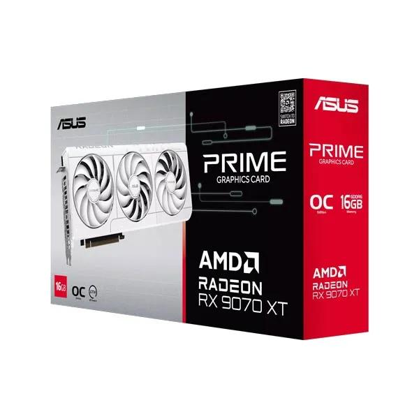 ASUS Prime Radeon™ RX 9070 XT 16GB White OC Edition