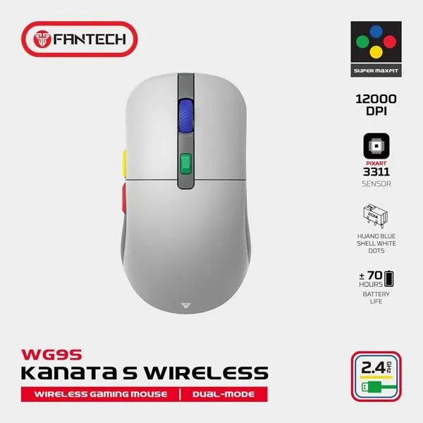 Fantech WG9S KANATA S SuperMaxfit Gray Wireless Gaming Mouse