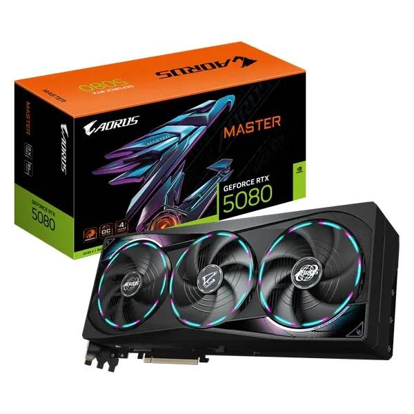 Gigabyte Aorus GeForce RTX 5080 Master 16GB GV-N5080AORUS M-16GD