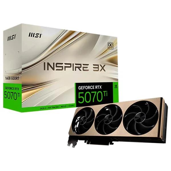 MSI GeForce RTX 5070 Ti 16GB Inspire 3X OC Plus