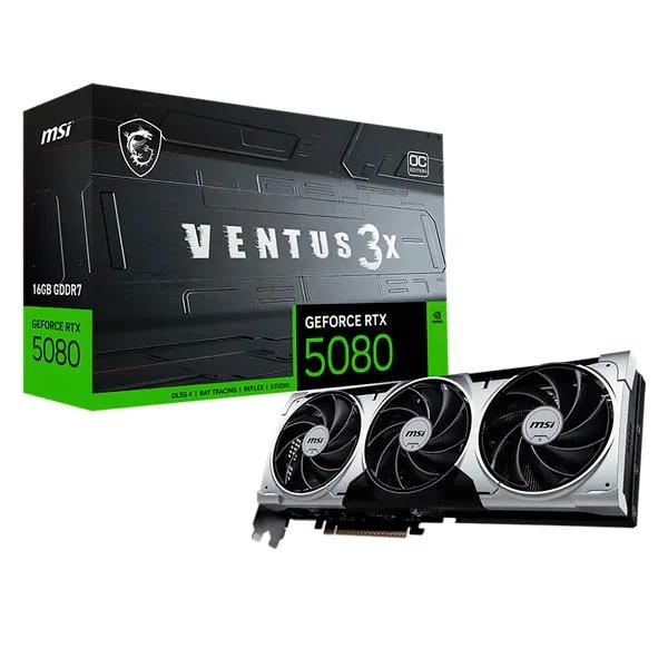 MSI GeForce RTX 5080 16GB GDDR7 Ventus 3X OC