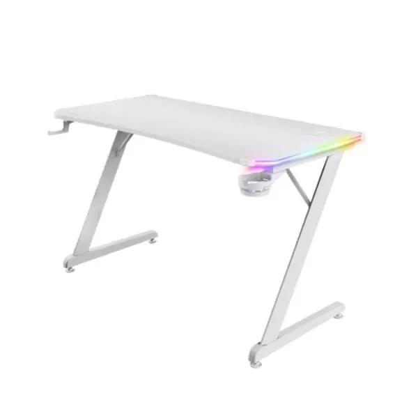 Trust GXT 709W Luminus RGB White Gaming Desk