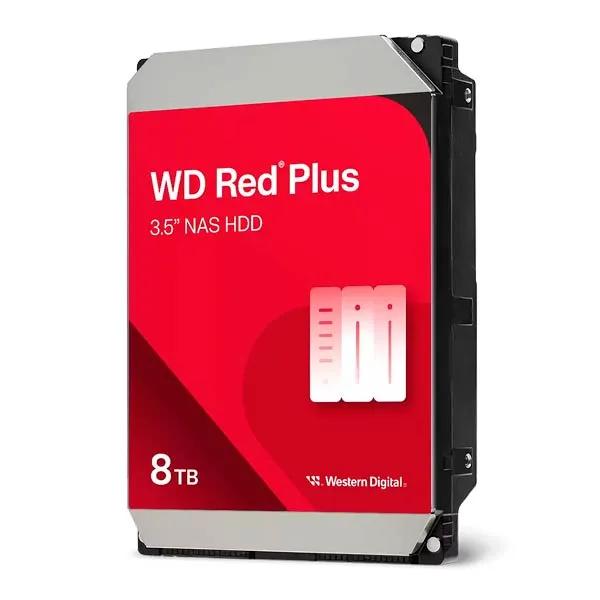 Western Digital Red Plus Internal NAS 8TB 3.5" SATA III Hard Drive WD80EFPX